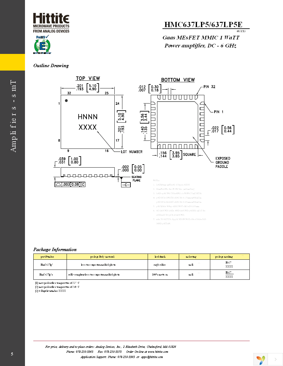 HMC637LP5E Page 7