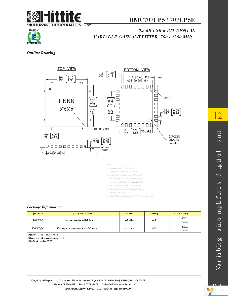 HMC707LP5E Page 10