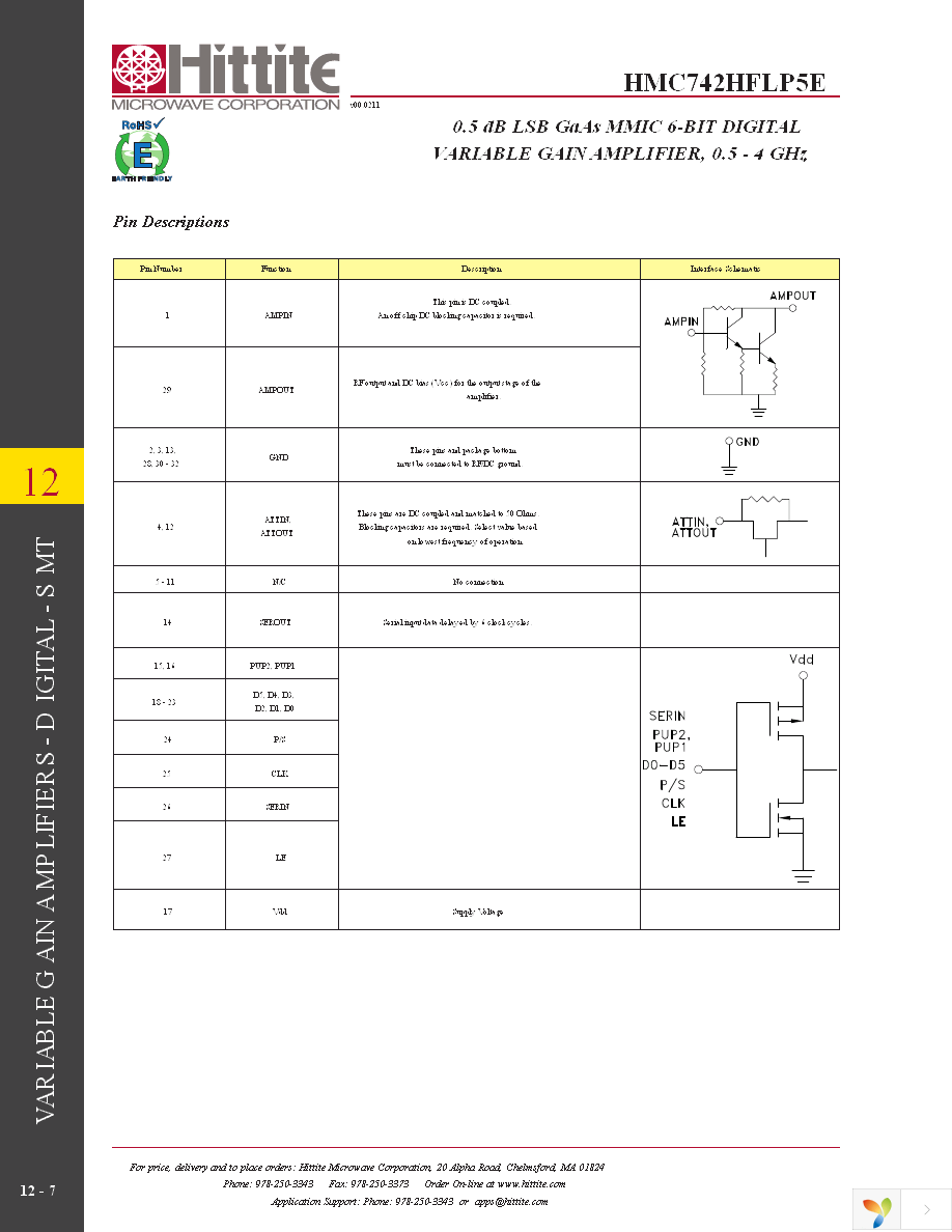 HMC742HFLP5E Page 9