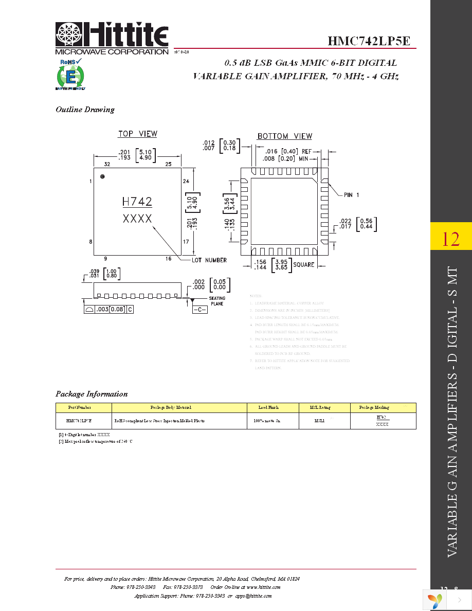 HMC742LP5E Page 10