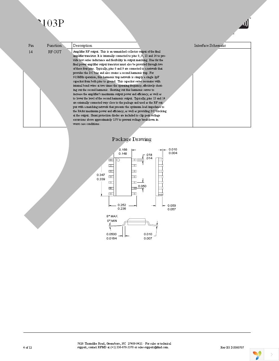 RF2103PTR7 Page 4