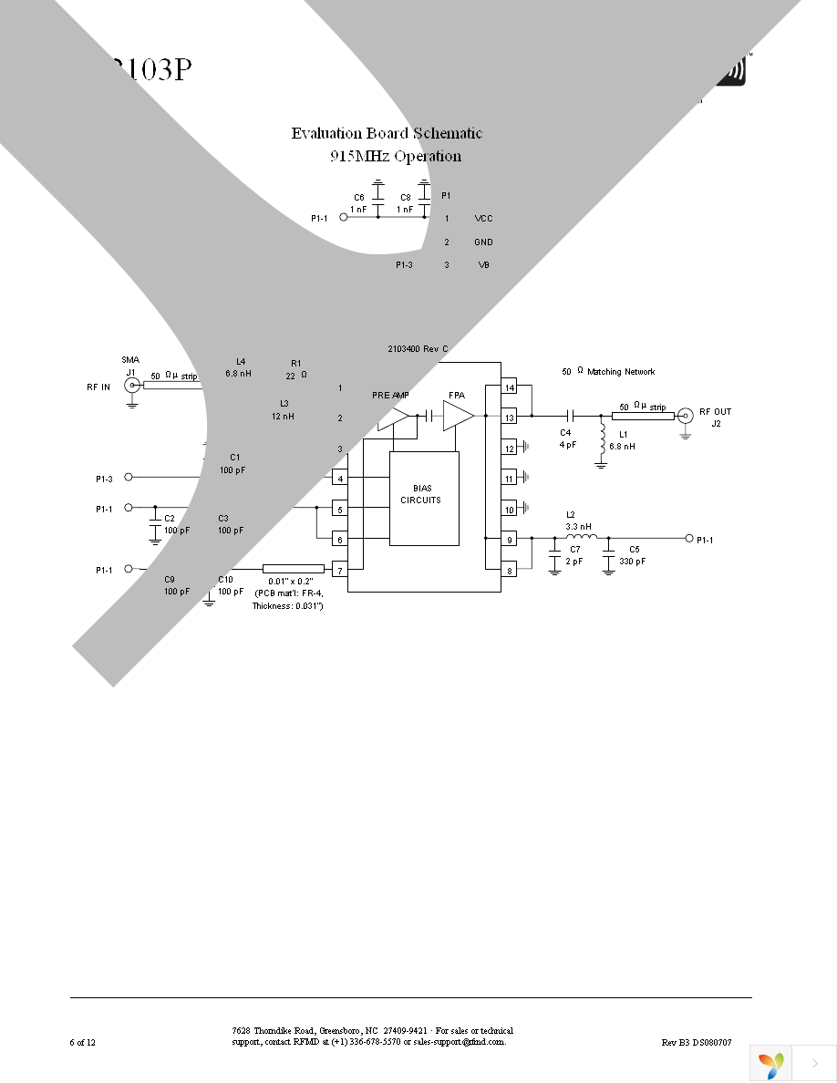 RF2103PTR7 Page 6