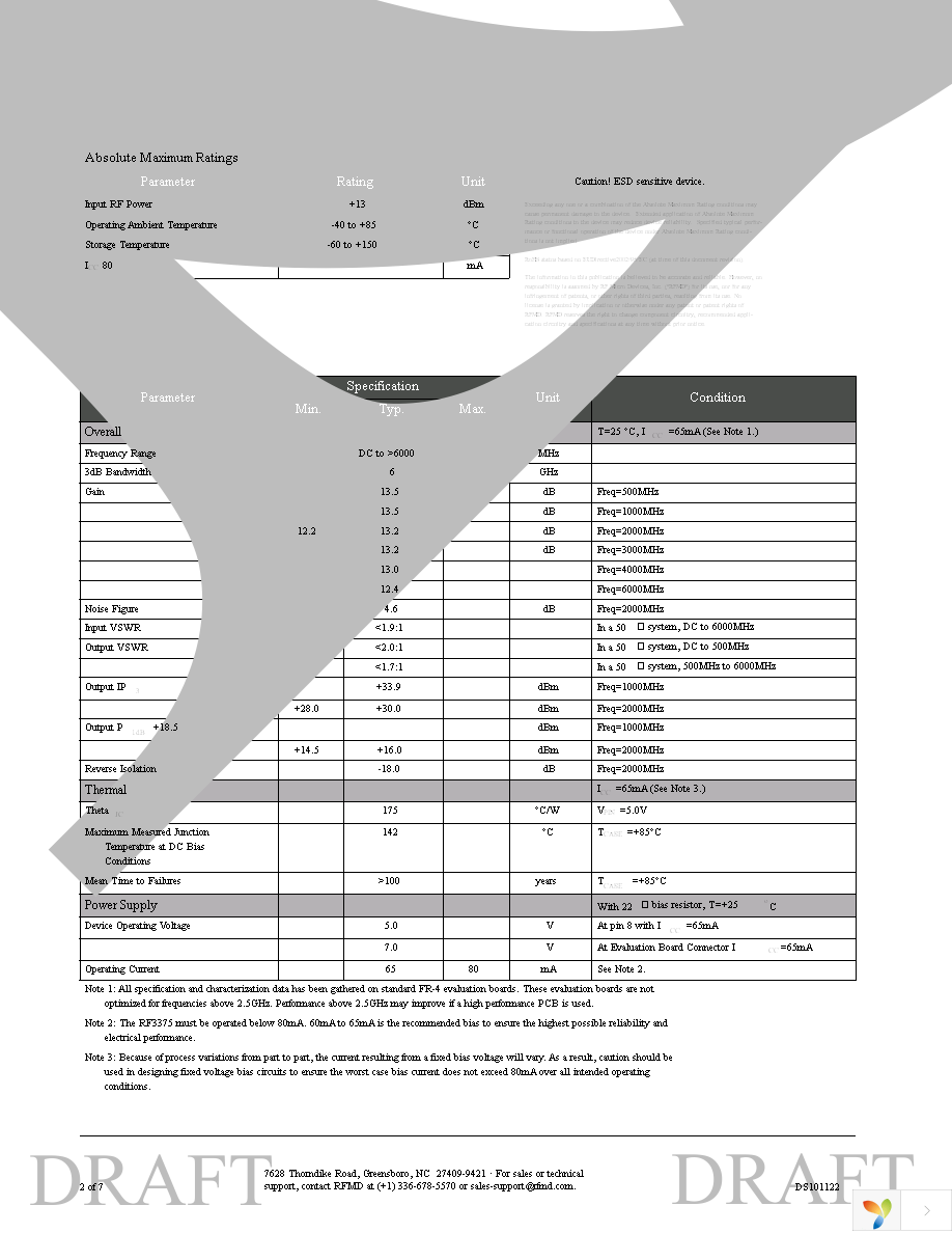 RF3375TR7 Page 2