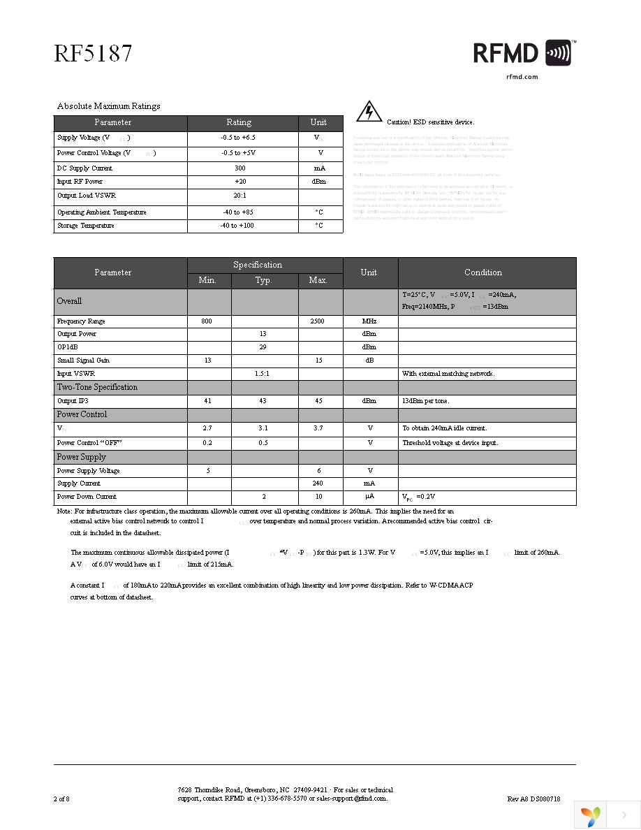 RF5187TR7 Page 2