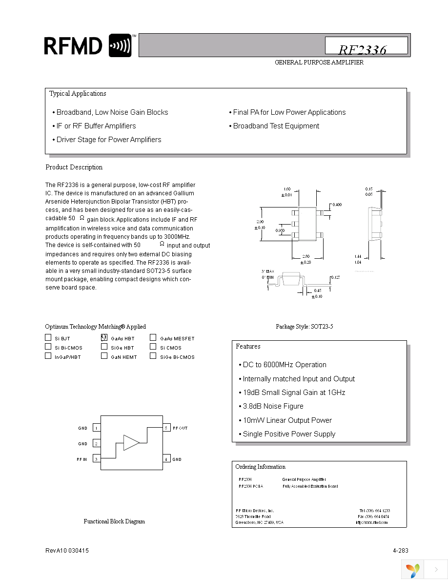 RF2336TR7 Page 1