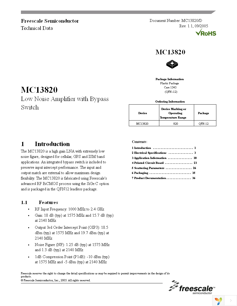 MC13820FCR2 Page 1