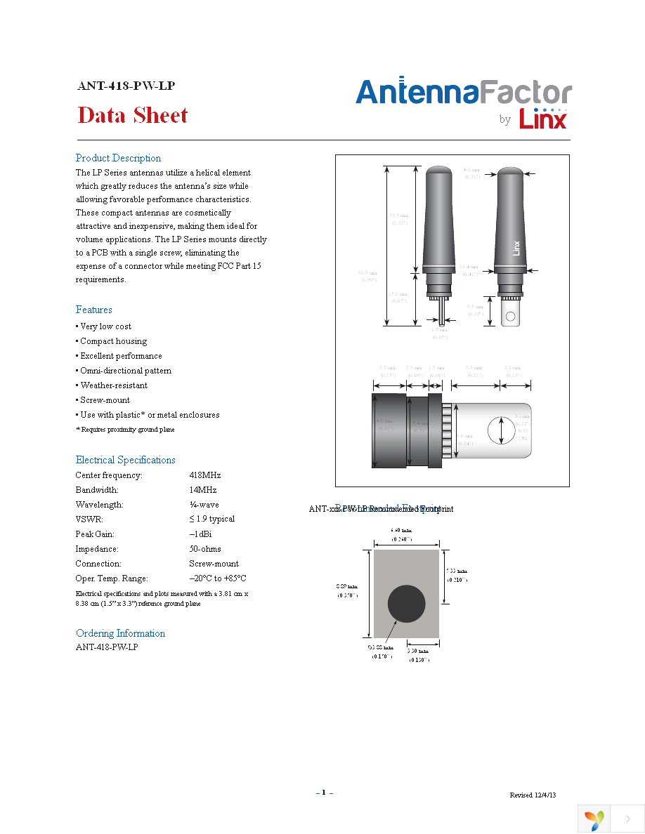 ANT-418-PW-LP Page 1