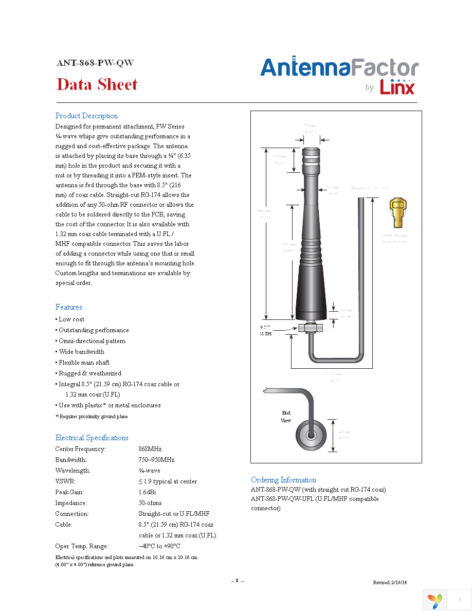 ANT-868-PW-QW Page 1