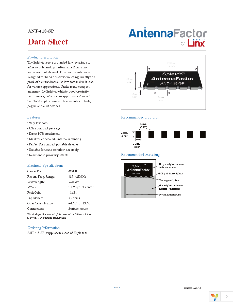 ANT-418-SP Page 1