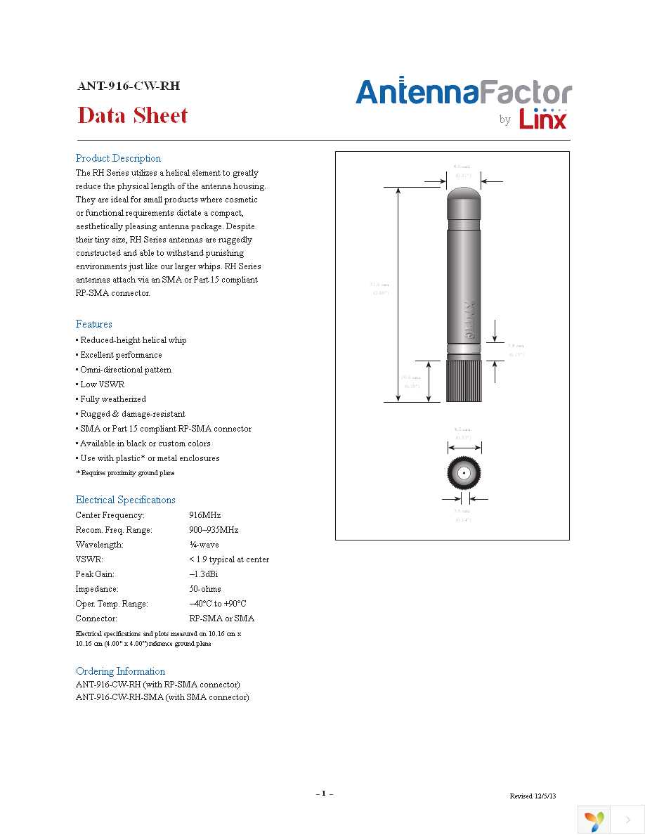 ANT-916-CW-RH Page 1