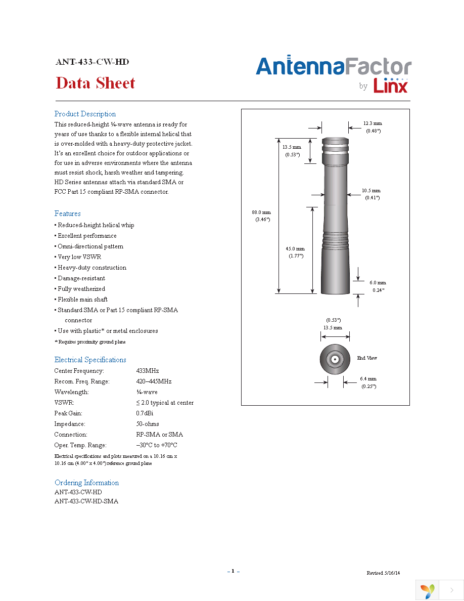 ANT-433-CW-HD Page 1