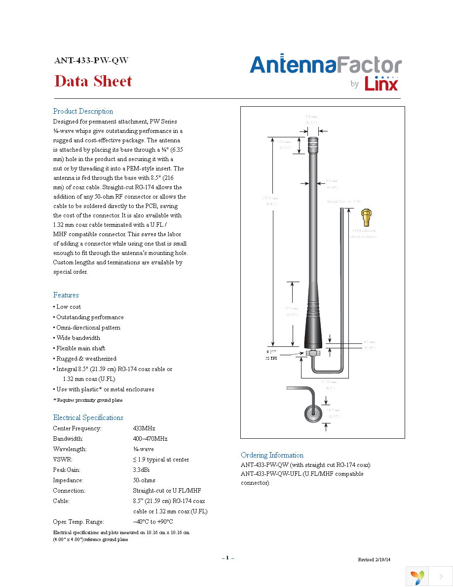 ANT-433-PW-QW Page 1