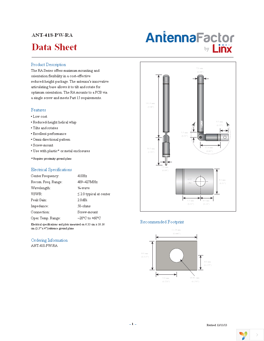 ANT-418-PW-RA Page 1