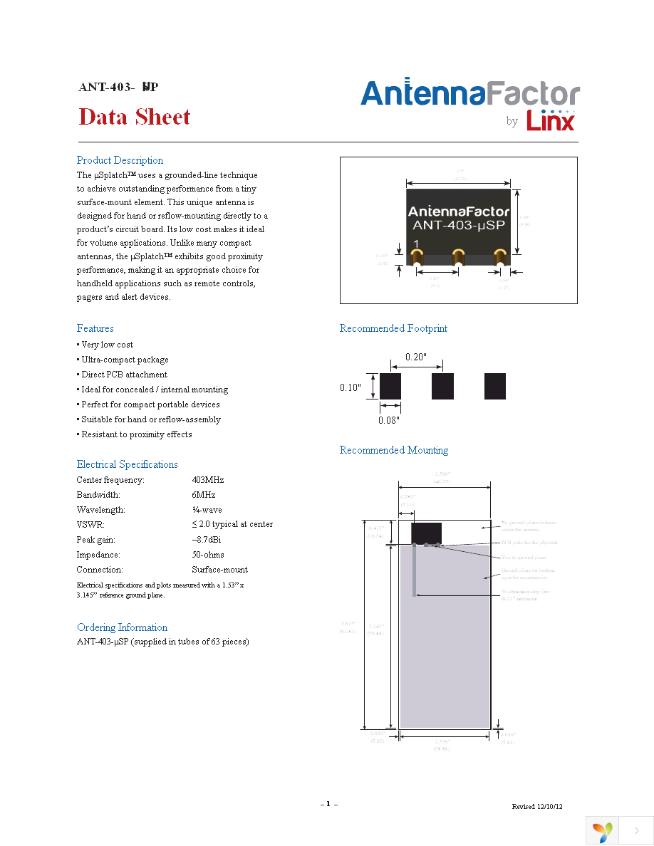 ANT-403-USP Page 1