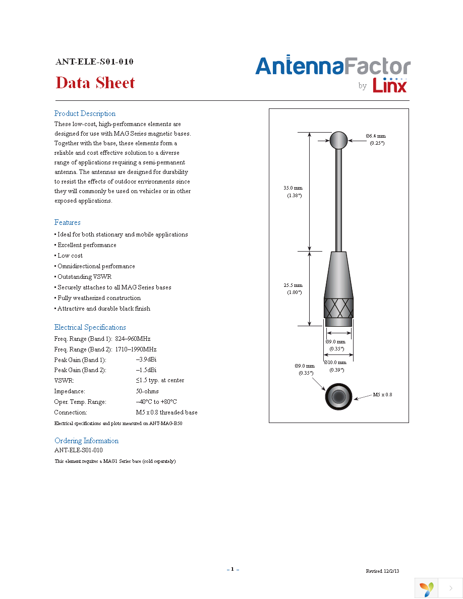 ANT-ELE-S01-010 Page 1