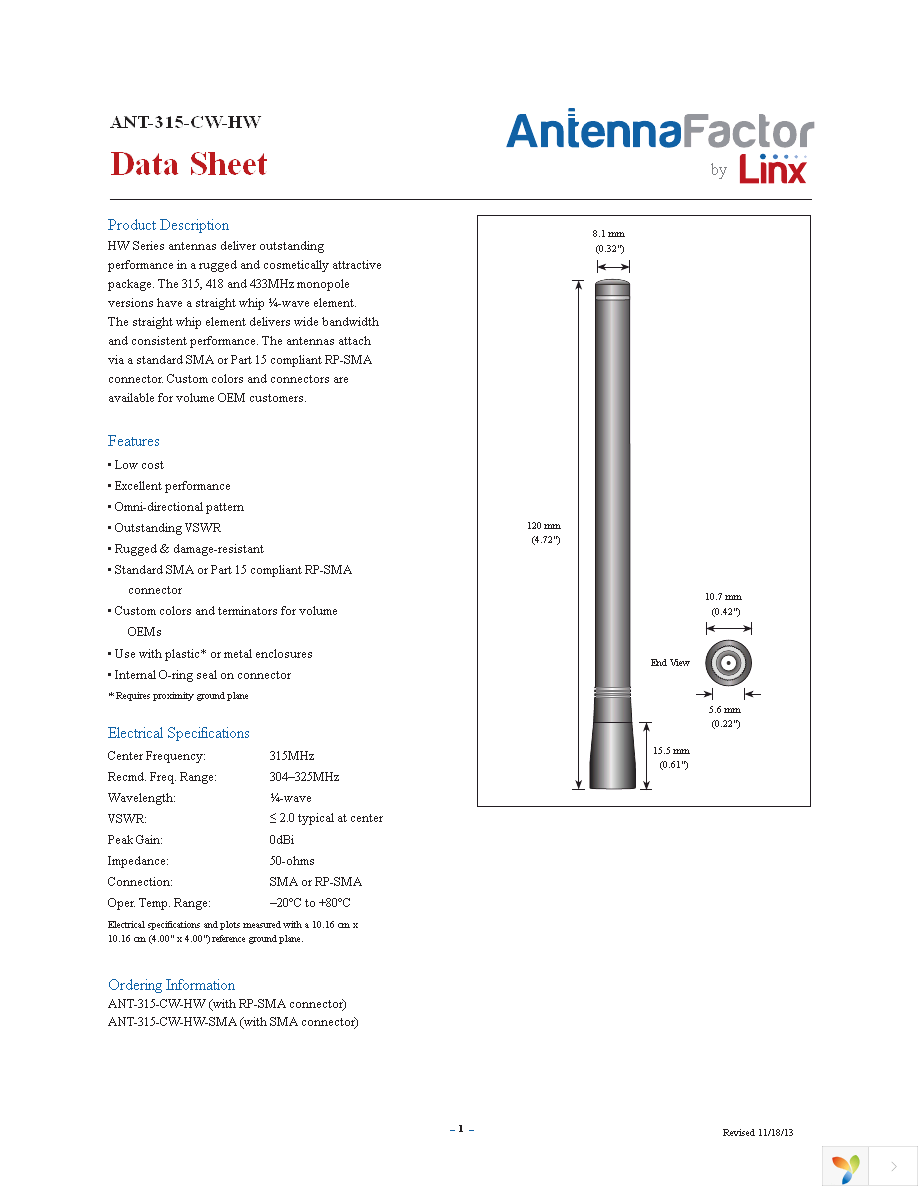 ANT-315-CW-HW Page 1