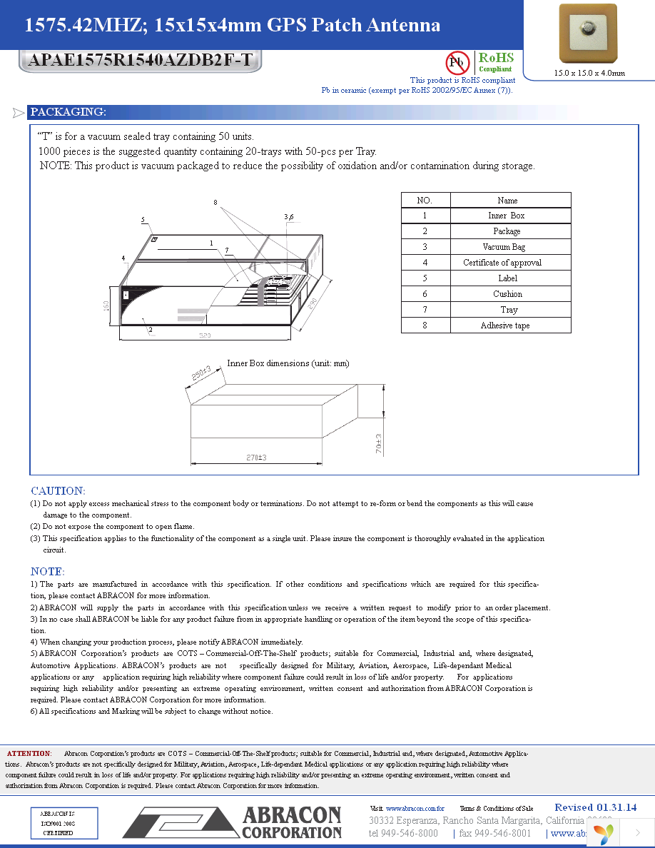 APAE1575R1540AZDB2F-T Page 3