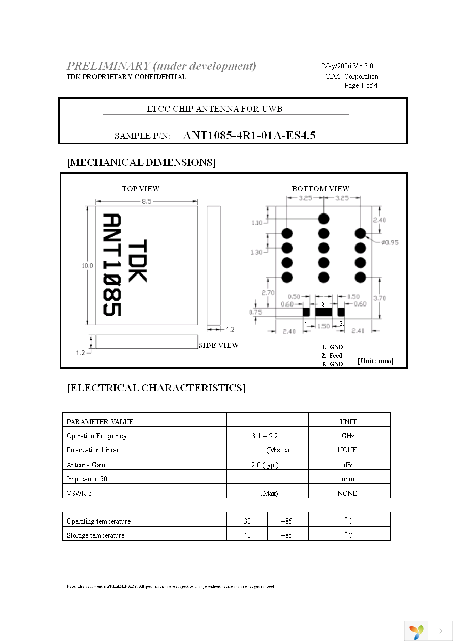 ANT1085-4R1-01A Page 1