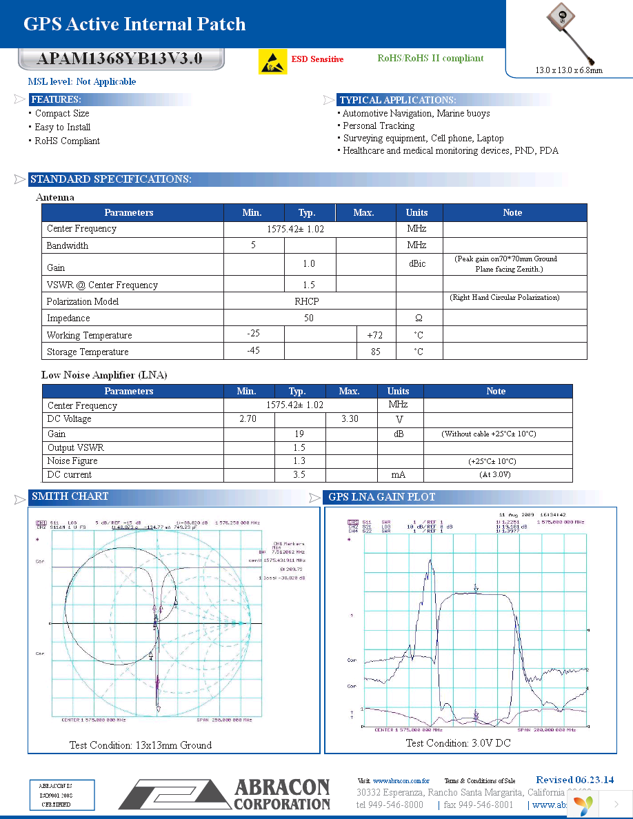 APAM1368YB13V3.0 Page 1