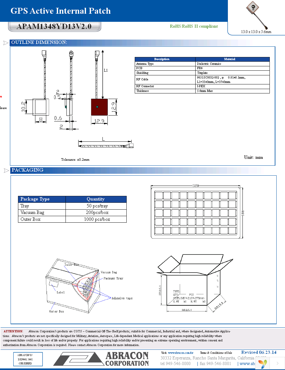 APAM1348YD13V2.0 Page 2