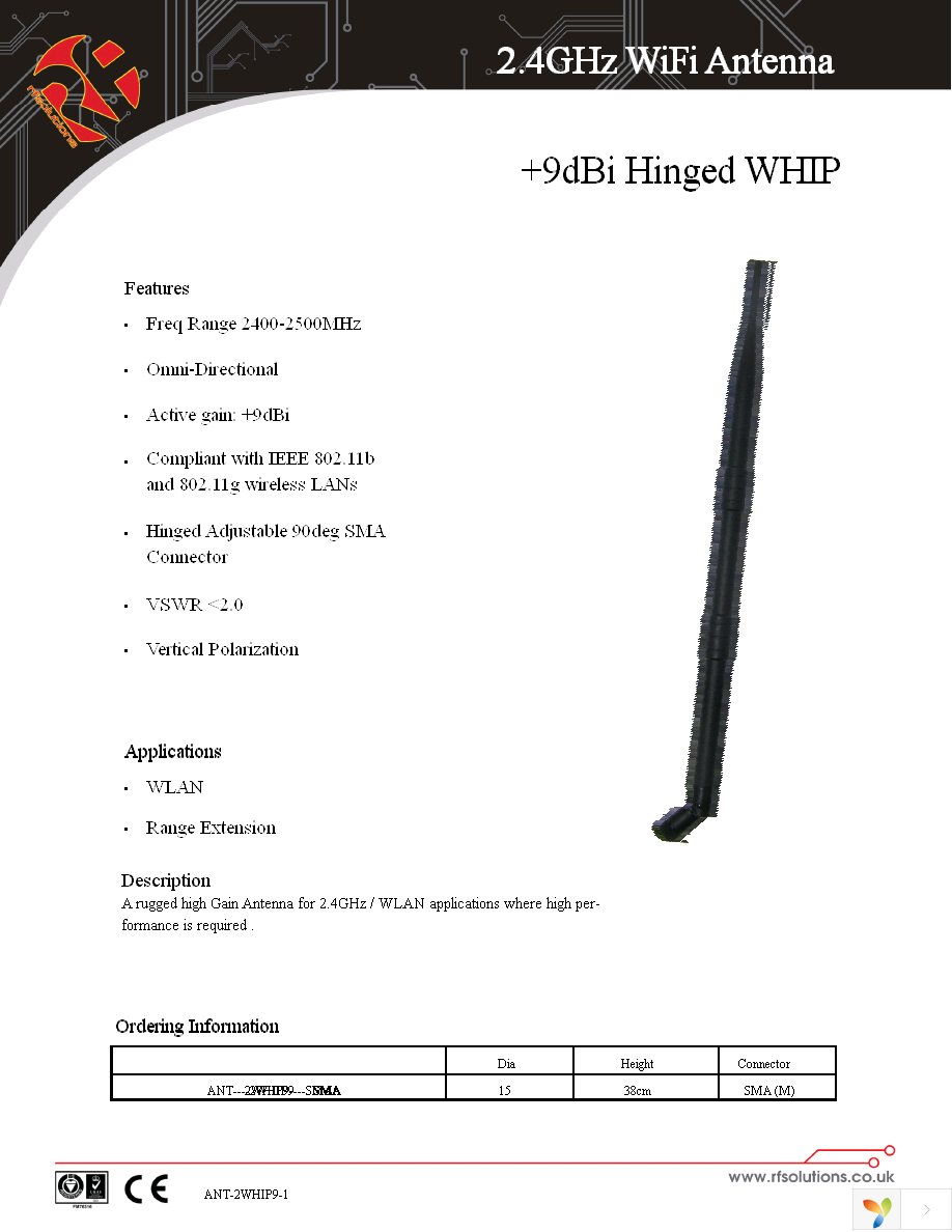 ANT-2WHIP9-SMA Page 1