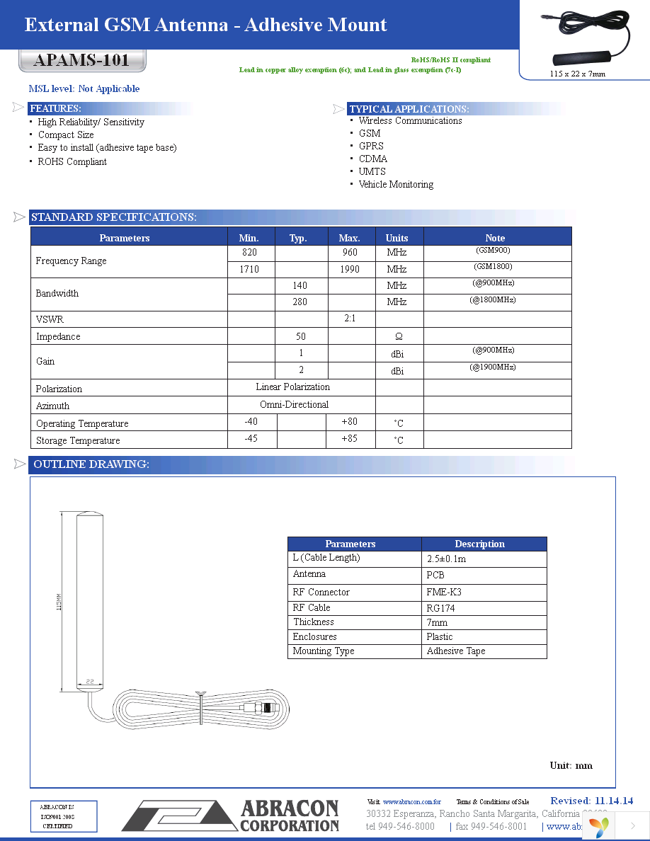 APAMS-101 Page 1