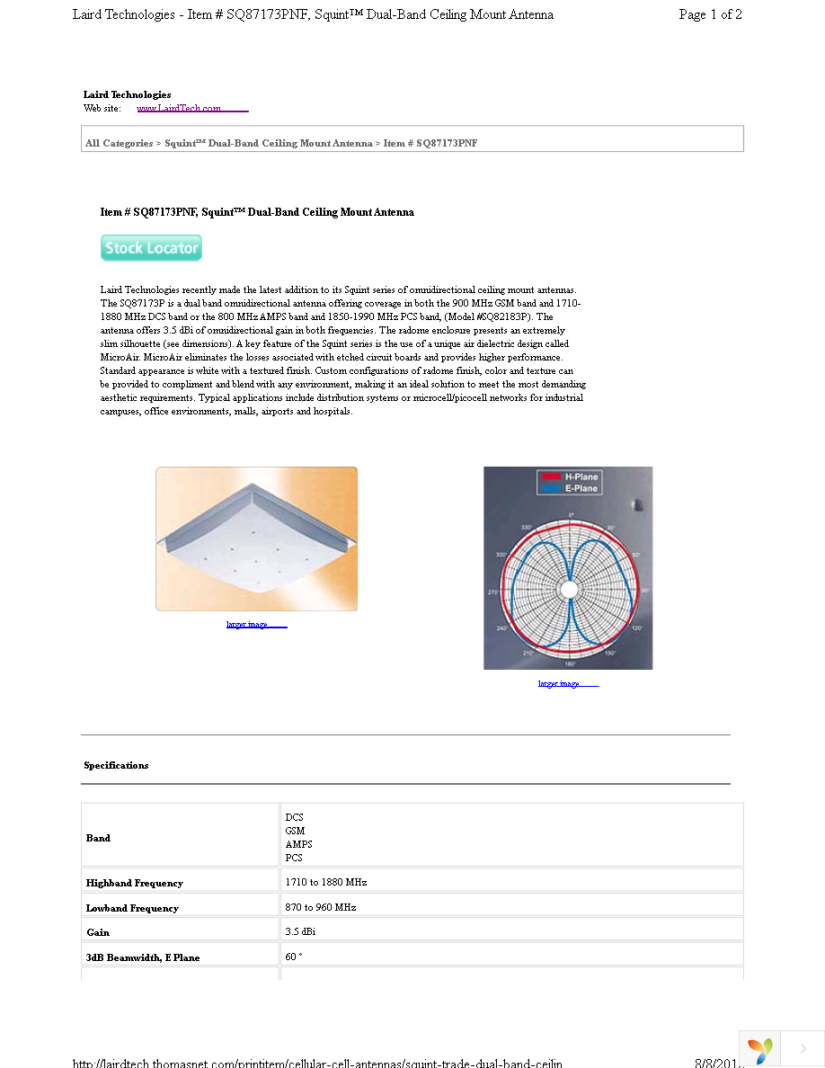 SQ87173PNF Page 1