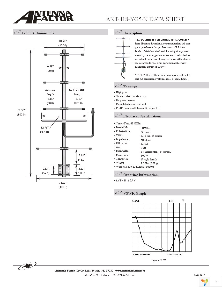 ANT-418-YG5-N Page 1