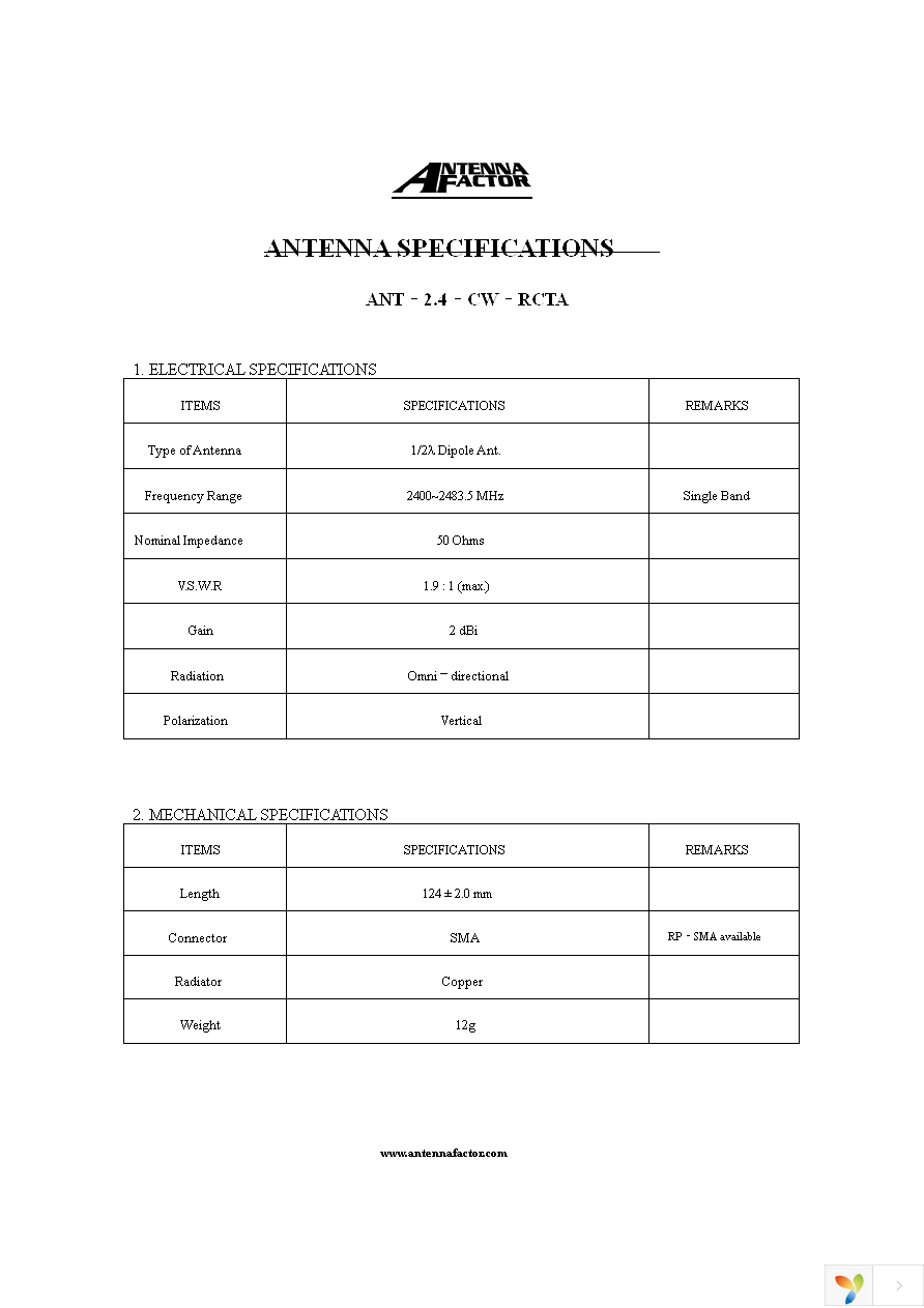 ANT-2.4-CW-RCTA-RP Page 1