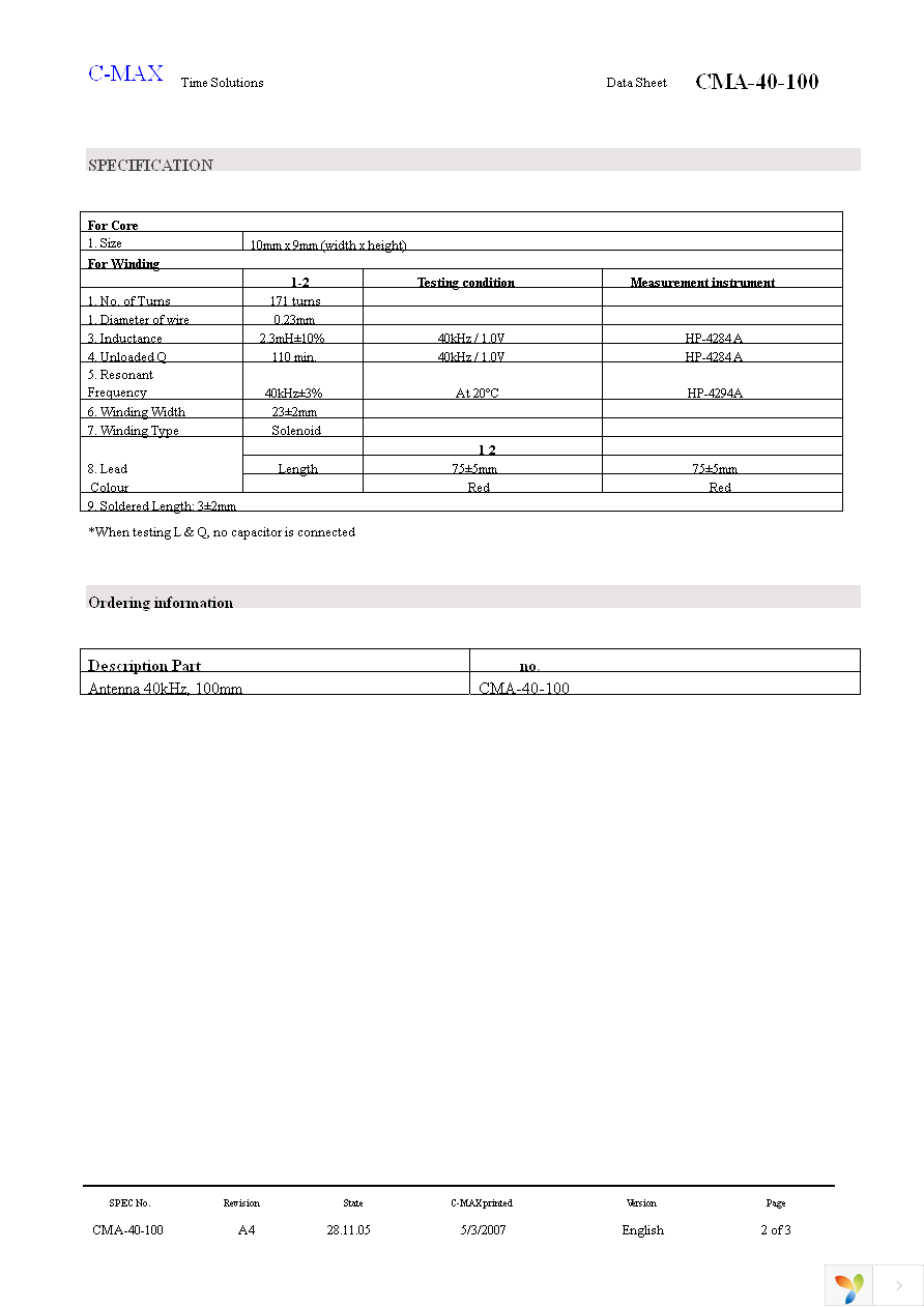 CMA-40-100 Page 2