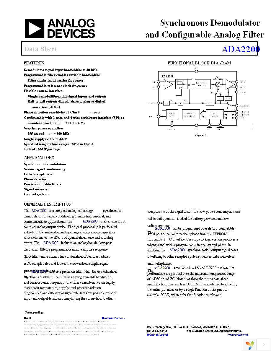 ADA2200ARUZ-REEL7 Page 1