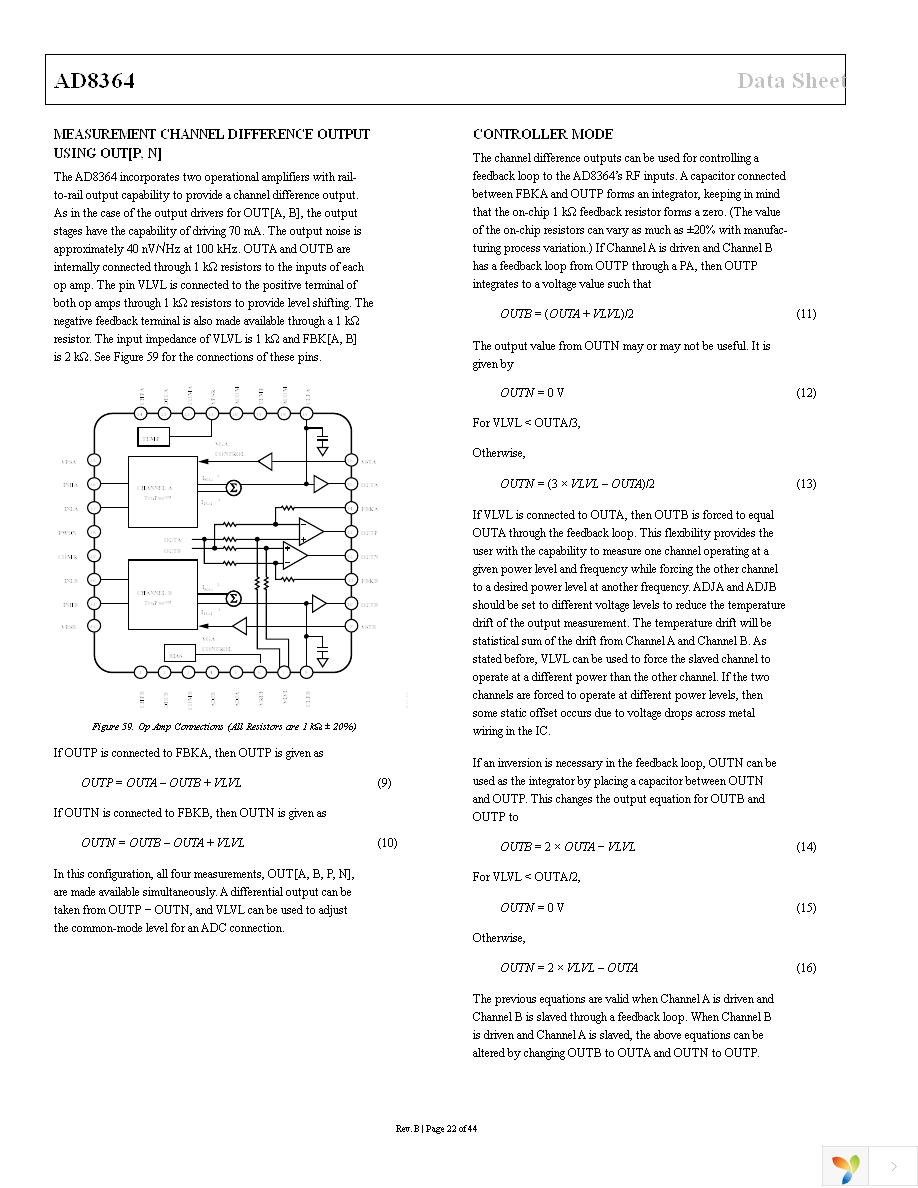 AD8364ACPZ-REEL7 Page 22