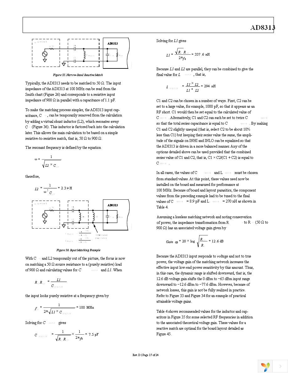 AD8313ARMZ Page 17