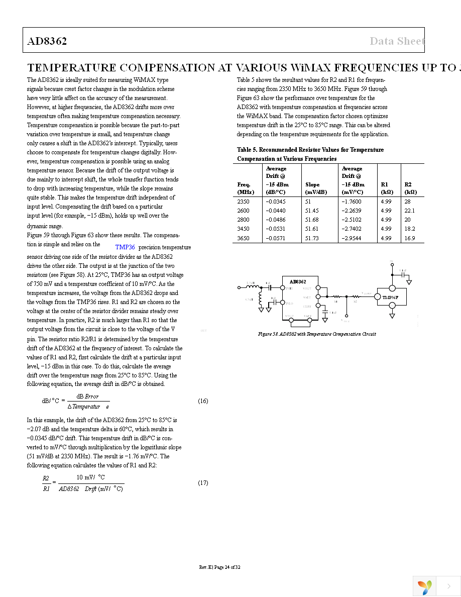 AD8362ARUZ Page 24