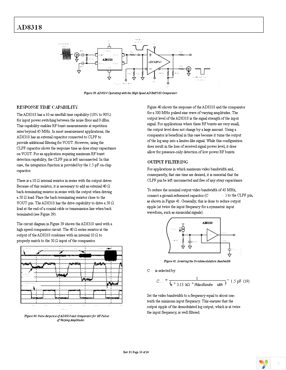 AD8318ACPZ-REEL7 Page 18