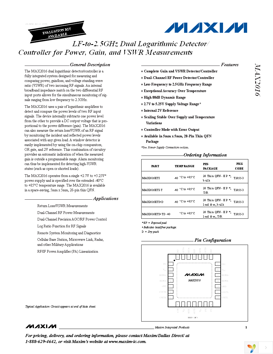 MAX2016ETI+ Page 1