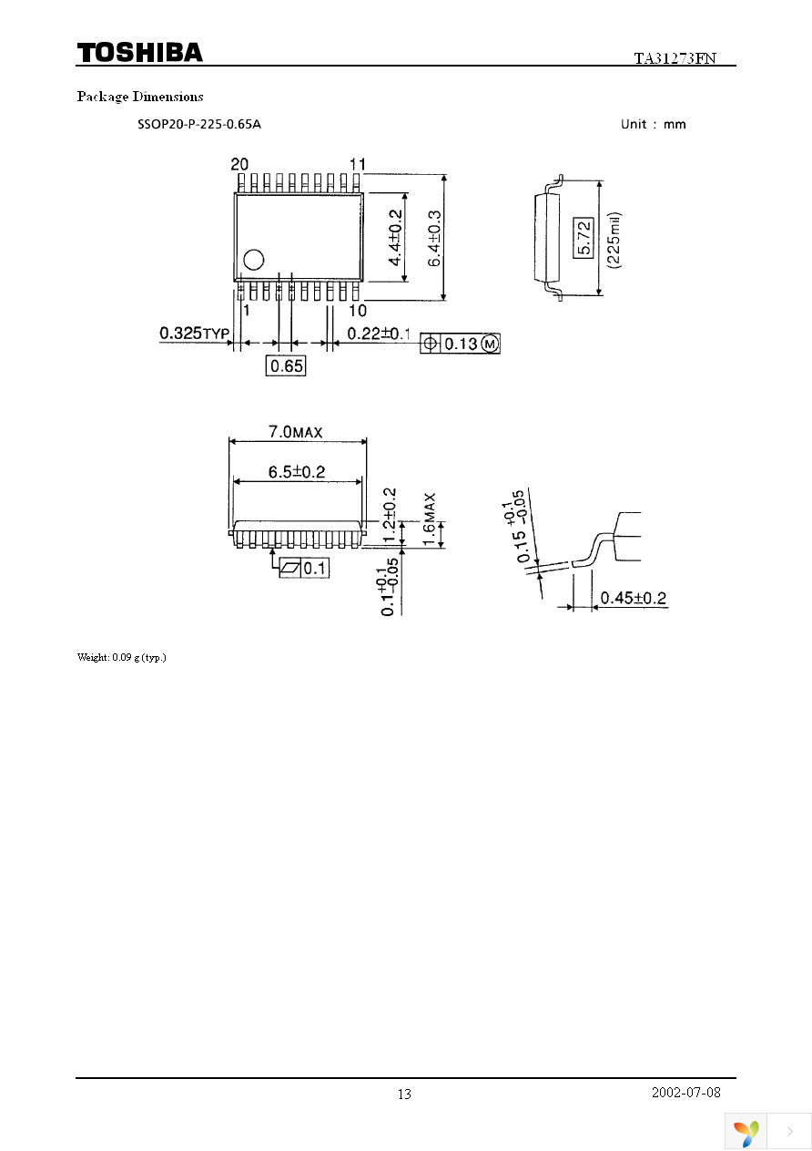 TA31273FNG(EL) Page 13