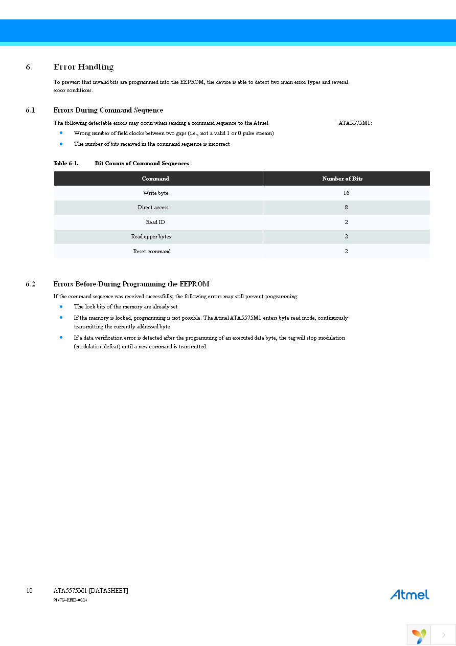 ATA5575M1330-DDB Page 10