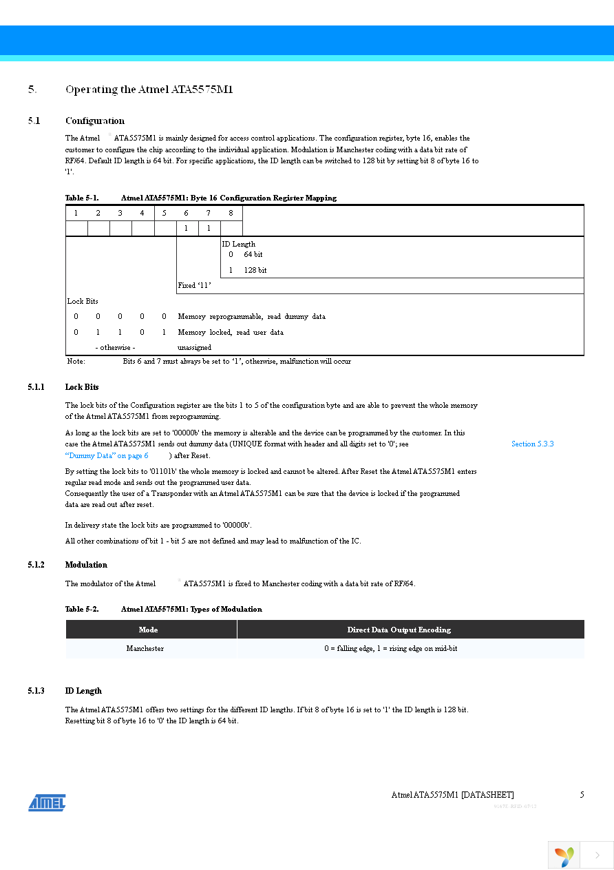 ATA5575M1330-DBN Page 5