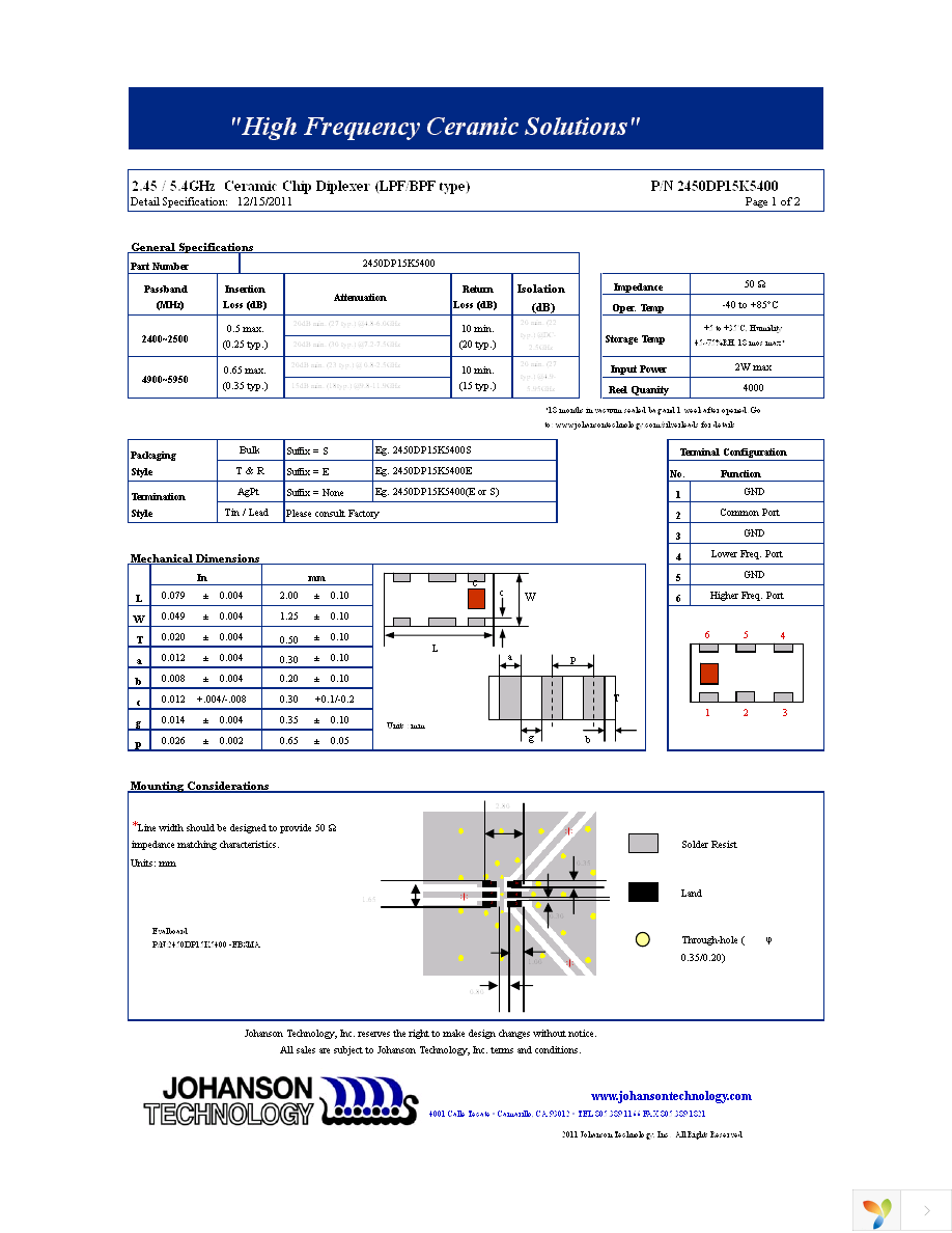 2450DP15K5400E Page 1