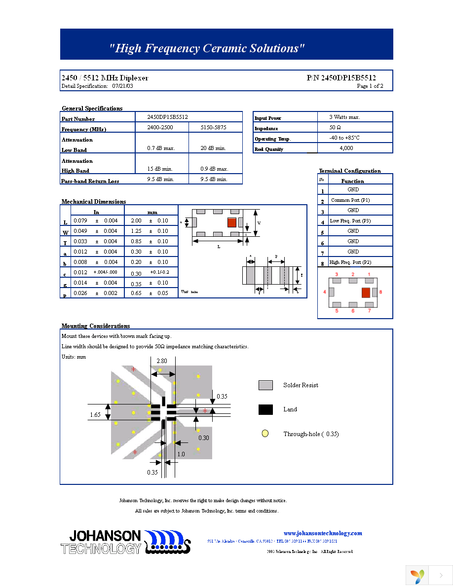 2450DP15B5512E Page 1