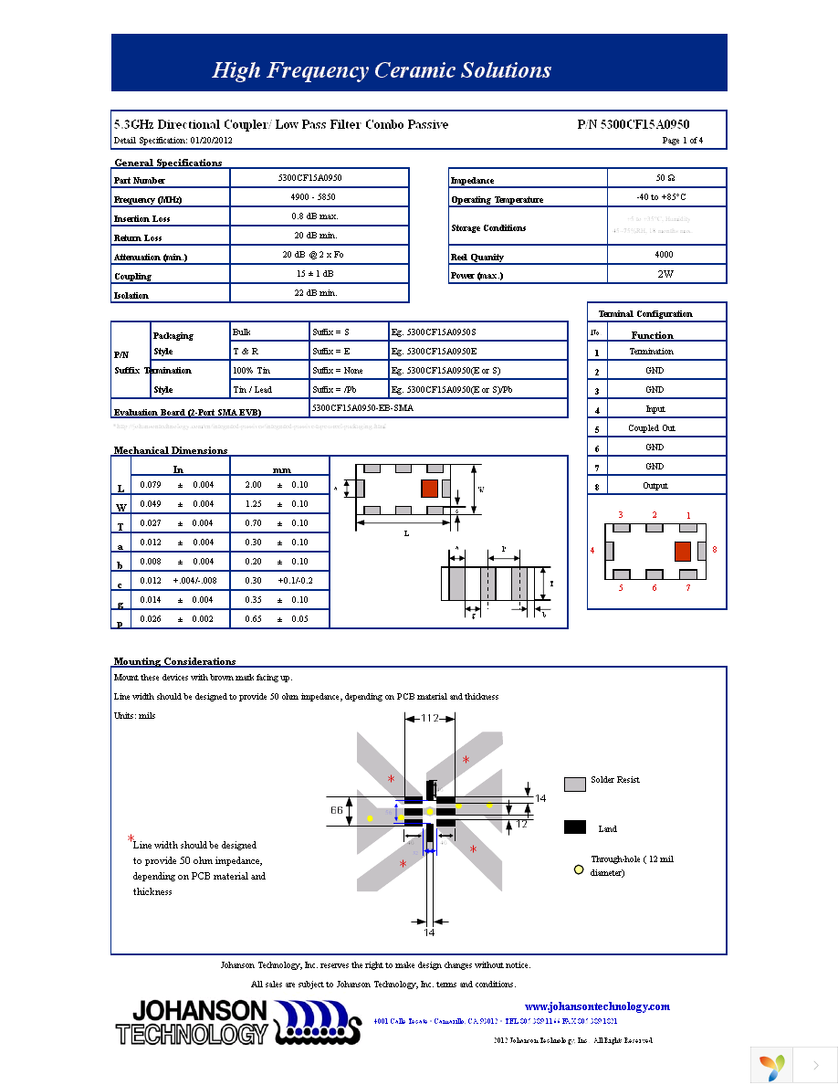 5300CF15A0950E Page 1