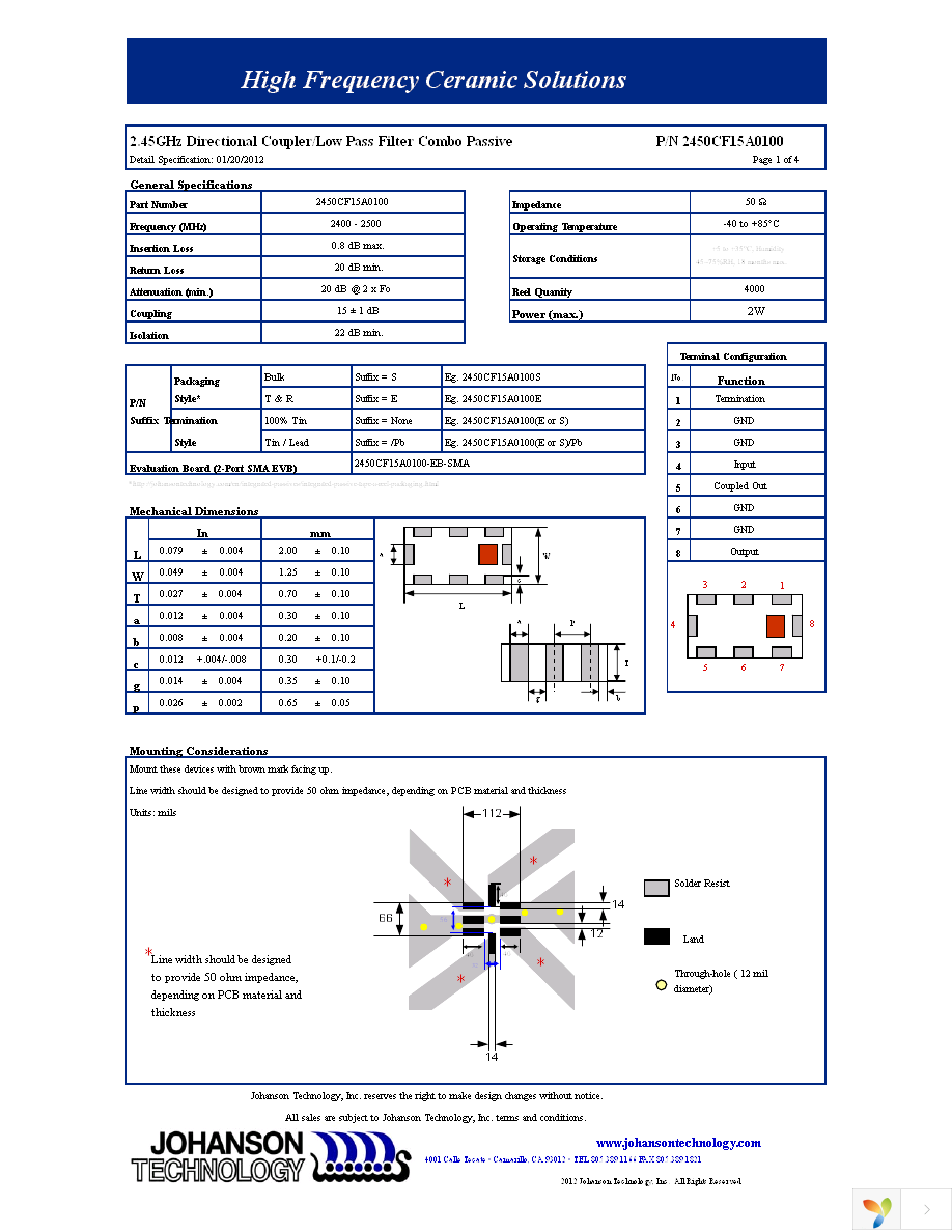 2450CF15A0100E Page 1