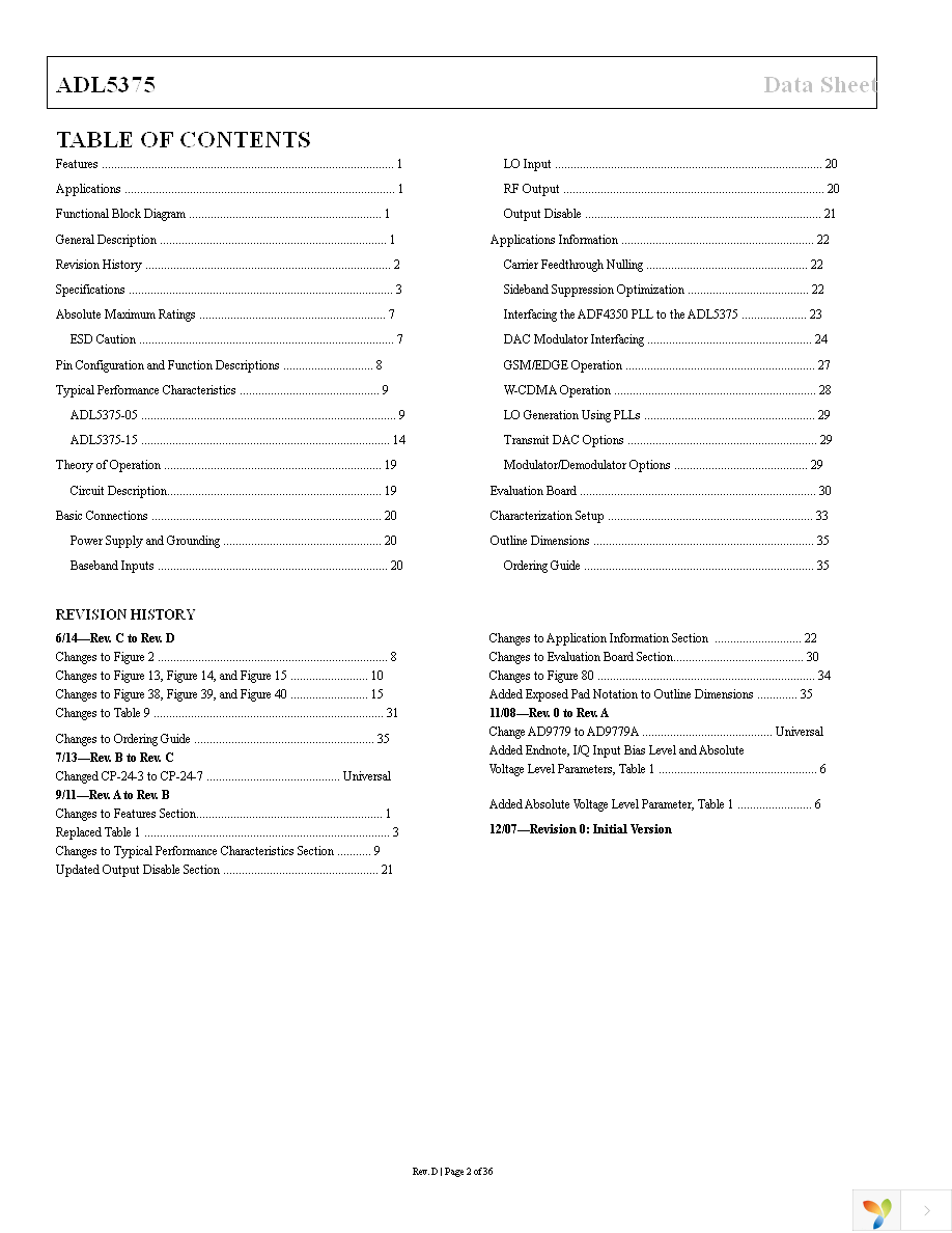 ADL5375-05-EVALZ Page 2