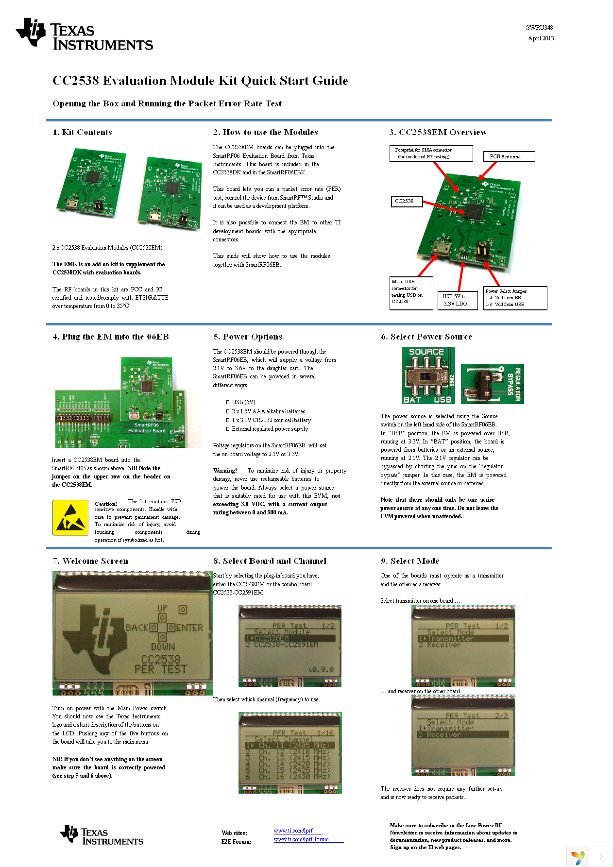 CC2538EMK Page 1