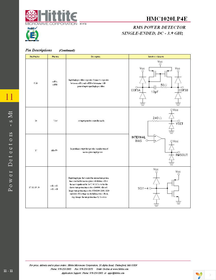 EVAL01-HMC1020LP4E Page 13