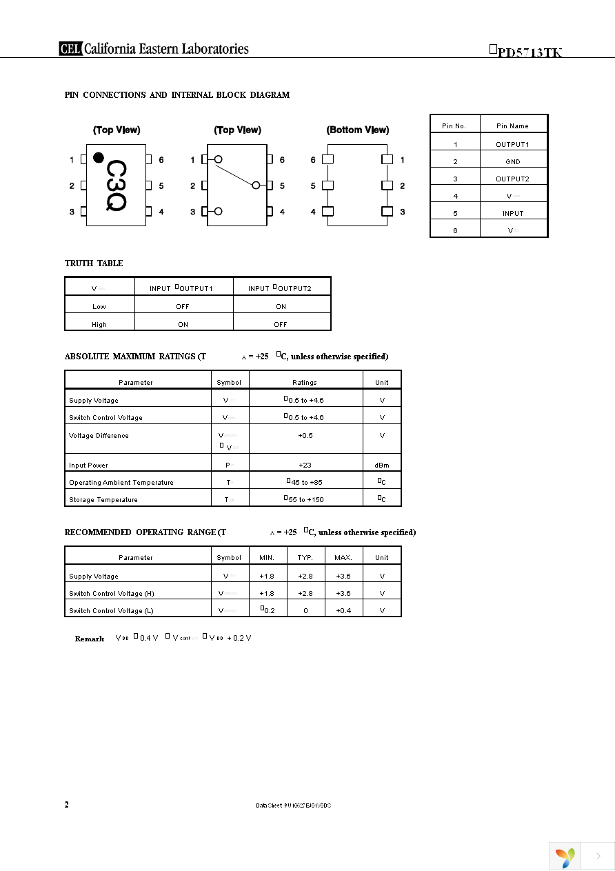 UPD5713TK-EVAL-A Page 2