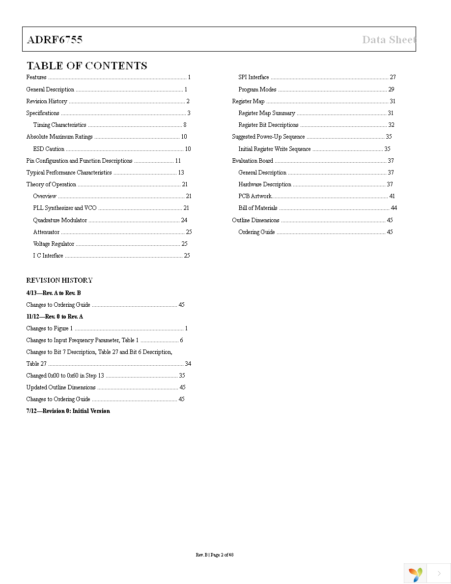 EVAL-ADRF6755SDZ Page 2