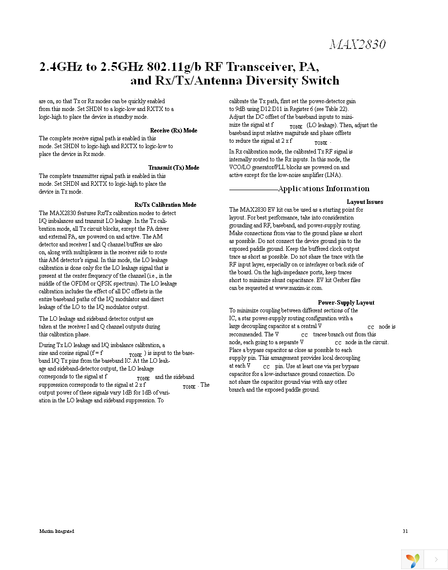 MAX2830EVKIT+ Page 31