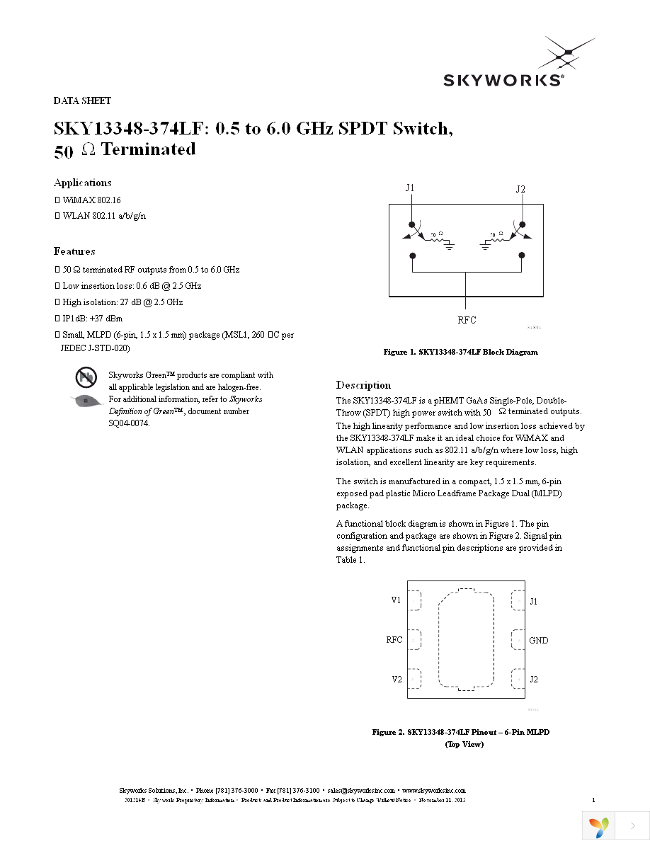 SKY13348-374LF_EVB Page 1